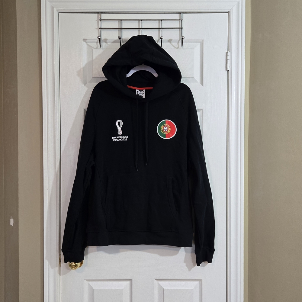 FIFA World Cup Original Men’s Hoodie Sweatshirt ~ Portugal ~ Sz. XXL (2XL)~Black